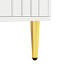 MODERN SIDEBOARD STORAGE CABINET WITH ADJUSTABLE SHELVES FOR LIVING ROOM WHITE