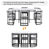 DINING TABLE AND CHAIRS SET MARBLE EFFECT DINING TABLE COMBINATION SPACE-SAVING