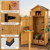 Garden Storage Shed Outdoor Tool Utility Pool Equipment Cabinet Asphalt Roof