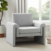 Dusk Alba Light Grey Linen Accent Chair RRP £239