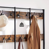 Large Rustic Coat Rack With Seat Entryway Shoe Rack Hall Tree Shoe Bench Shelves