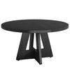 Farmhouse Dining Table, 120cm Round Dinner Table for 4,Rustic Wood Kitchen Table