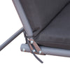 2 Seater Garden Swing Chair w/ Tilting Canopy, Drink Tray & Storage Bag, Grey