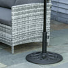 Round Patio Umbrella Base Stand, Umbrella Holder, Black