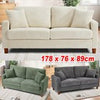 Modern 2/3 Seater Corduroy Sofa Bed with 2 Bolster Home Room Recliner Couch Sofa