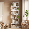 6 Tier Bookcase with Shelf Unit for Storage Bookshelf Display Living Room Office