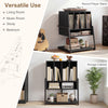 Turntable Stand with Vinyl Storage Holder & Open Shelves