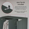 Modern Riano 3 Door Wardrobe Hanging Rail Clothes Storage Bedroom Furniture