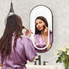 Oval Medicine Cabinet with Lights Bathroom Medicine Cabinet with Mirror 3 Light