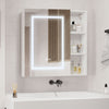 LED Bathroom Mirror Cabinet With Demister Wall Mounted Illuminate Touch Sensor