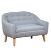 Kids Sofa Children 2 Seater Armchair Toddler Couch Chair Bedroom Playroom Grey