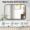 Aluminum Framed Wall Mounted Mirror Bathroom Vanity Mirror 70 cm x 50 cm
