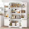 Kitchen Modern Floor Storage Cabinet Pantry Cabinet with 4 Doors