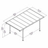 Carport 9 x 16ft Garage Shelter Palram Canopia Verona 5000