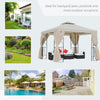 3 x 3M Metal Gazebo Garden Marquee Patio Tent Pavilion Canopy Sun Shade Shelter