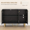 Sideboard Storage Cabinet, Modern Storage Cupboard with Adjustable Shelves and M