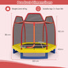 7FT Kids Trampoline Recreational Trampoline Mini Round Bounce Jumper w/Net