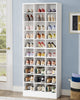 Tribesigns 30-Pair Shoe Cabinet for Entryway Wood Shoe Storage Organizer 10-Tier