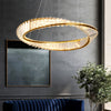 Crystal Chandelier LED Ceiling Light Pendant Light Height Adjustable Living Room