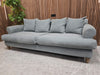 Teddy 3 Seater Sofa In Hidden Cove Linen Cotton (Breaks Down) RRP-£2600