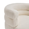 Modern Tub Chairs Teddy Fabric Accent Armchair Barrel Reading Chair Single Sofa