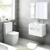 Vanity Unit & Basin Sink Cabinet Bathroom Storage Furniture Free Standing Wall
