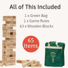 64 Block Giant Tumbling Tower | Educational Outdoor Game for Family Bonding
