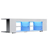 White 135cm High Gloss TV Stand Storage Cabinet Cupboard Unit with RGB Vwpcuoazt