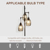 Industrial 3-Light Floor Lamp Dimmable Standing Lamp for Living Room