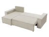 Corner Sofa Bed Corduroy Universal Corner Side KARL Storage Springs Cushions New