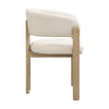 Dining Chairs Set of 4 w/ Boucle Fabric & Sturdy Wooden Frame for Dining, Living