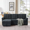 3 Seater Sofa Bed Corner Couch Sectional Settee Sleep Reversible Storage Chaise