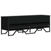 TV Cabinet Black 122x34x41 Engineered Wood K2V2