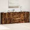 Sideboards 3 pcs Smoked Oak Engineered Wood