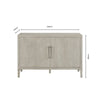 Dusk Blair Ash & Silver Effect 2 Door Sideboard RRP £499