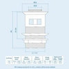 Small Quarter Corner Basin Sink Wall Mounted with Mono Mixer Tap | Tulla