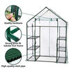 New Walk In Greenhouse PVC Plastic Garden Grow Green House with 4 Shelves
