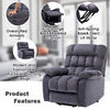 Electric Power Lift Riser Recliner Chair Sofa W/ Massage and Heat Armchair Grey