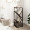 2 Pcs Wooden Display Shelves Tall Narrow Bookcase for Small Space