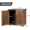 Outdoor Garden Wooden Storage Shed-Brown
