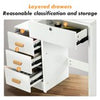 Dressing Table Set Vanity Makeup Desk with Mirror and Stool 3-Color LED Light UK