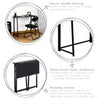 Folding Wooden Desk & Chair Set Deluxe Home Office Bedroom PC Laptop Study