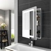 600mm LED illuminated Bathroom Mirror Cabinet with Demister / Shaver Socket