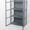4 Tire Acrylic Display Cabinet Collection Standing Cisplay Cabinet Double Door