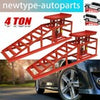 Pair Hydraulic Car Ramps 2x Heavy Duty 4 ton Garage Van Bottle Lift Jack Ramp