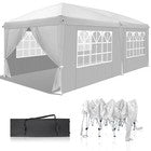 3X6M Pop-Up Canopy Wedding Commercial Heavy Duty Party Tent Gazebo Sidewalls UK