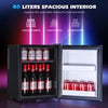 40Liter/48Cans Mini Beer Fridge Under Counter Drinks Wine Cooler Removable Shelf
