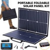 Portable 100W Solar Panel Kit + 100A Controller Camping Charger Power Station RV