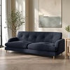 Dark Blue Velvet 3 Seater Mid Century Sofa - Beckett BCK001