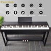 Glarry Digital Piano 88 Full Weighted Key 3 Pedals with Wooden Stand Black